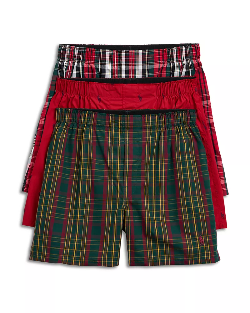 Polo Ralph Lauren Cotton Boxers, Pack of 3