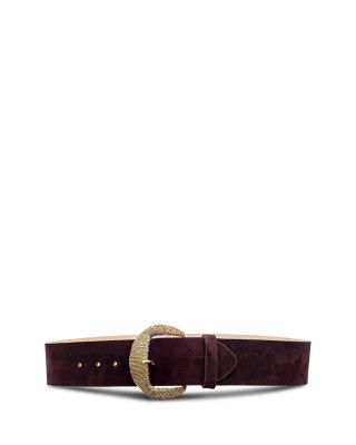 L'Agence Women's Roden Wide Suede Belt