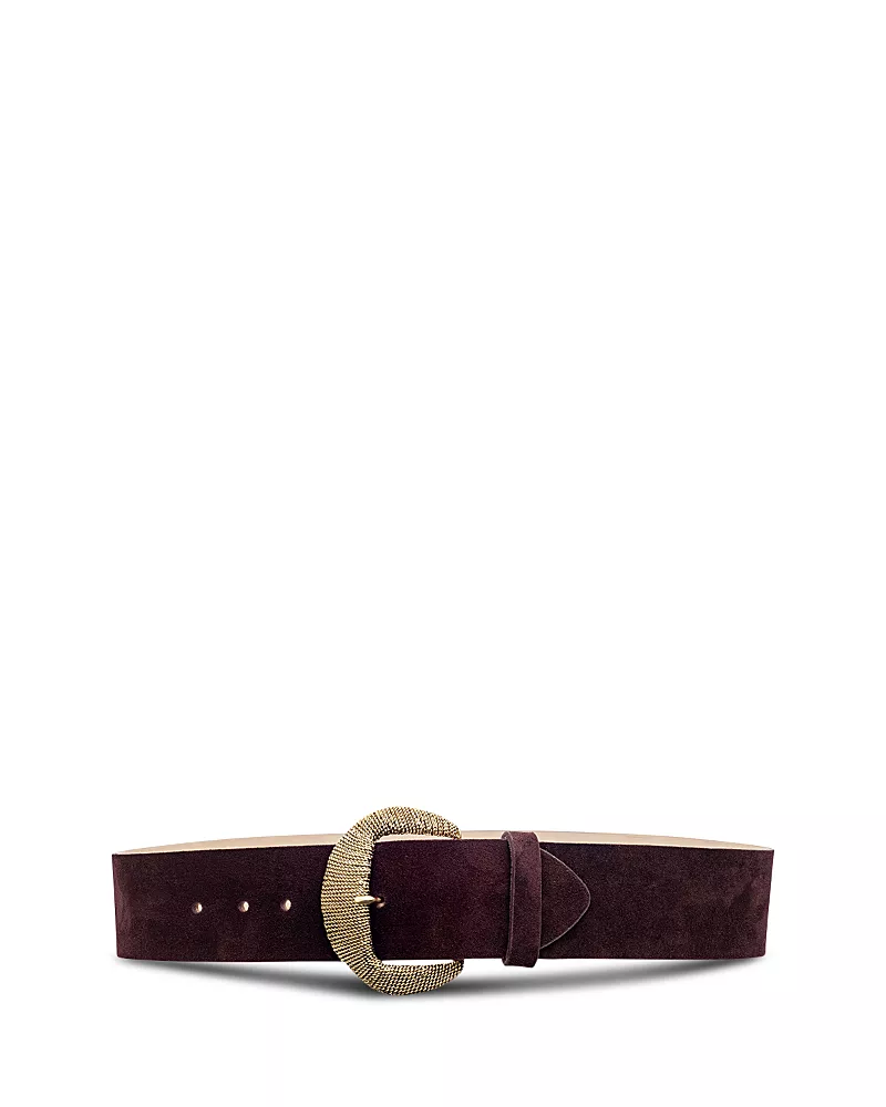L'Agence Women's Roden Wide Suede Belt