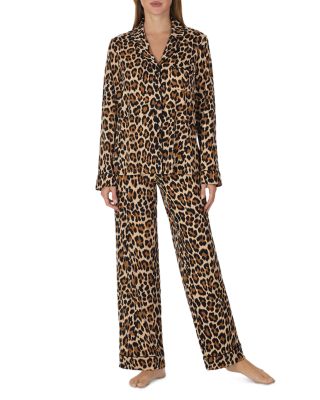 Brushed Jersey Notch Collar Pajama Set