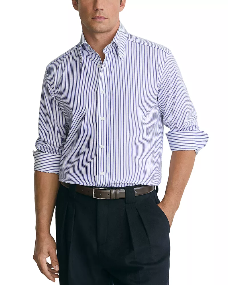 Reiss Jackson Cotton Tailored Stripe Shirt