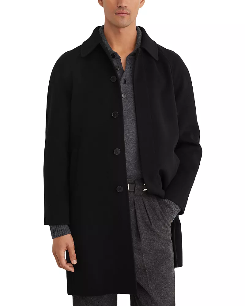 Reiss McCullough Wool Blend Overcoat