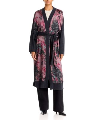 The Printed Knit Wool Kimono