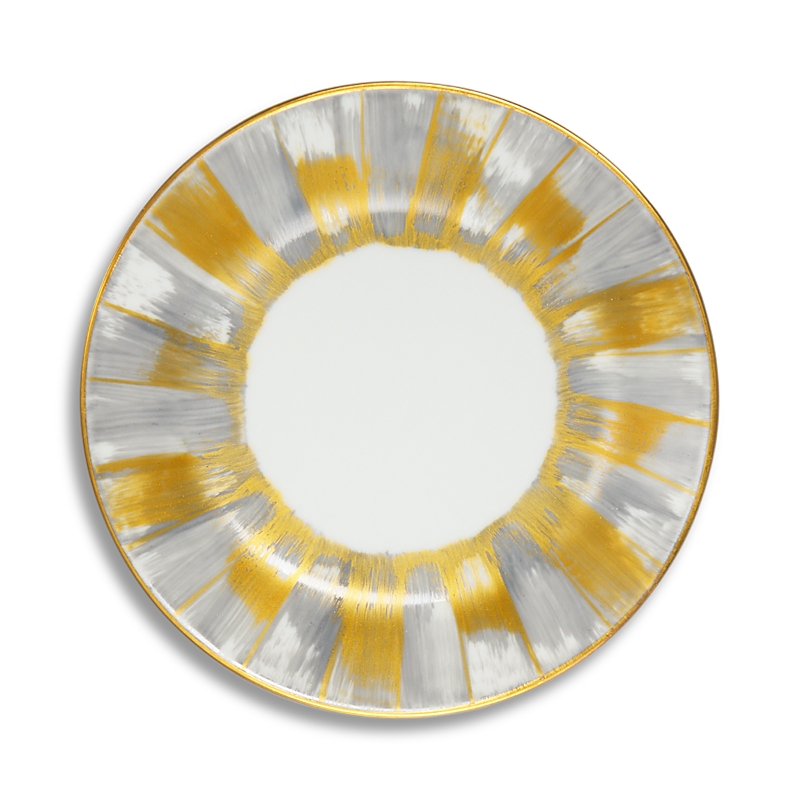 Marie Daage Panache Bread/side Plate In Yellow