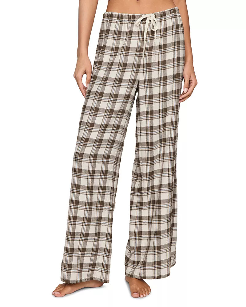 Z Supply Better Off Plaid Flannel Pajama Pants