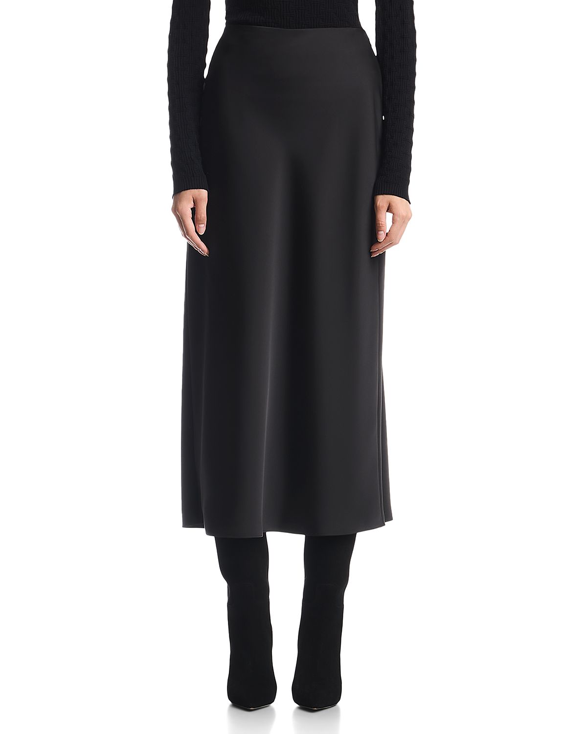 Emporio Armani Satin Pull On Skirt