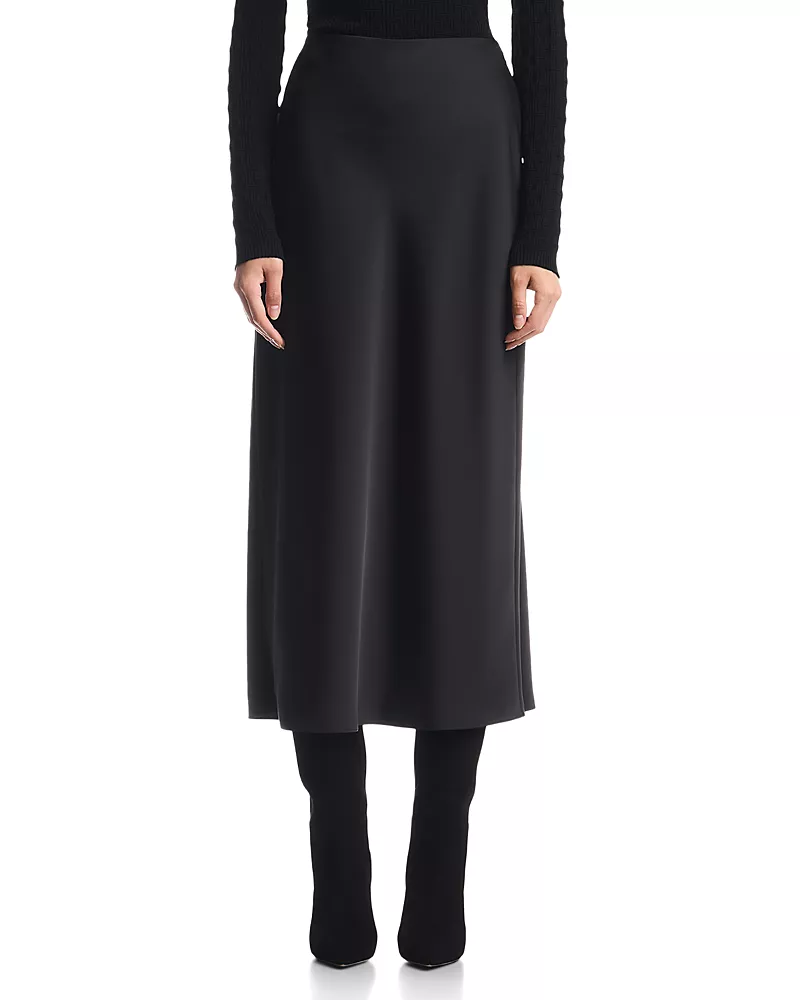 Emporio Armani Satin Pull On Skirt