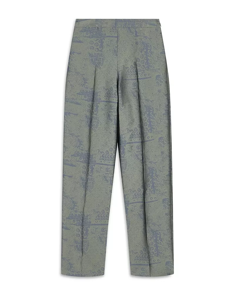 Emporio Armani Landscape Jacquard Creased Pants