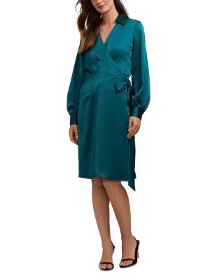 Valentina Seamed Wrap Dress