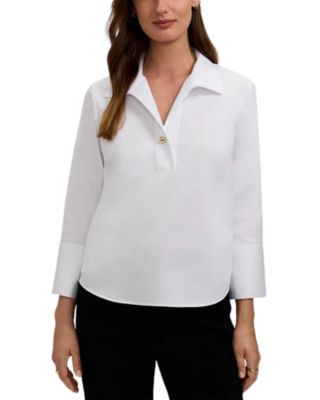 Catalina Sateen Popover Blouse