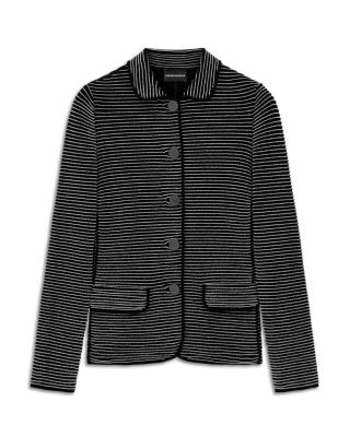 Contrast Stripe Ottoman Blazer