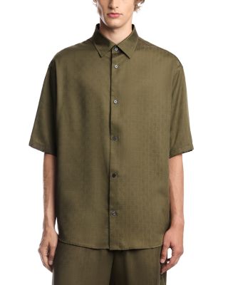 Emporio Armani Jacquard Short Sleeve Shirt