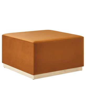  Tilden Large 28" Square Performance Velvet Upholstered Ottoman
