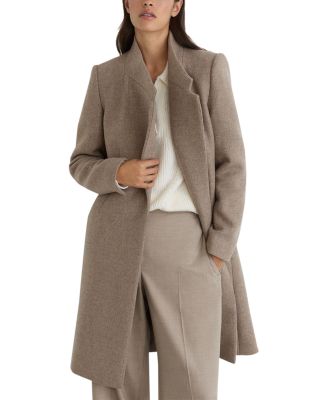 Petites Max Wool Blend Wrap Coat