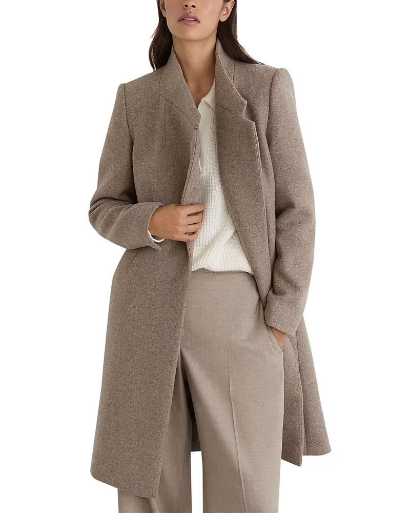 Reiss Petites Max Wool Blend Wrap Coat