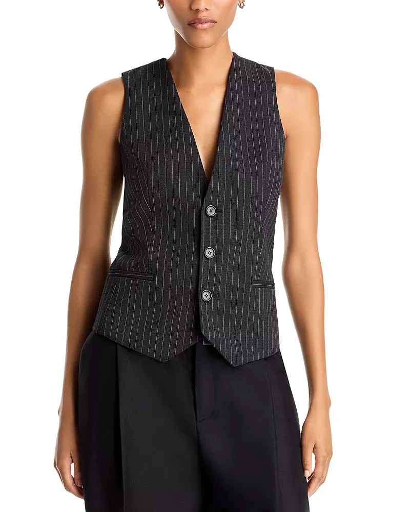 MM6 Maison Margiela Striped Gabardine Vest