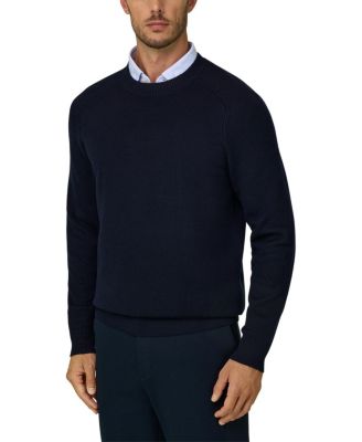 Boggi Milano Merino Wool Blend Wooltech Crew Neck