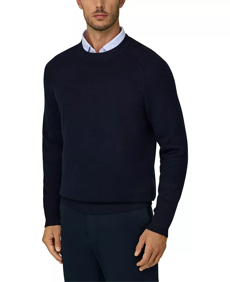 Boggi Milano Merino Wool Blend Wooltech Crew Neck