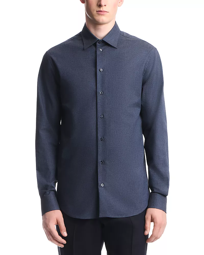 Emporio Armani Cotton Chambray Shirt