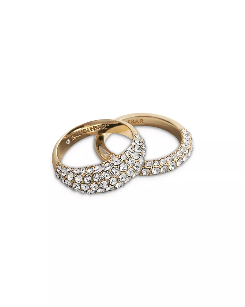 Baublebar Shannon Crystal Stacking Ring Set