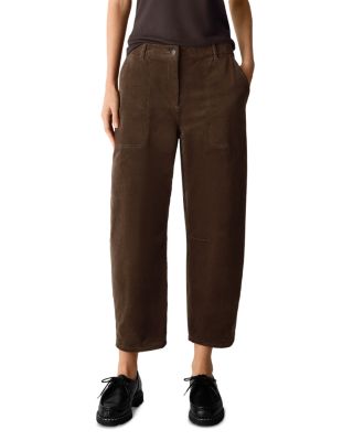 Cotton Stretch Corduroy Ankle Arch Pants