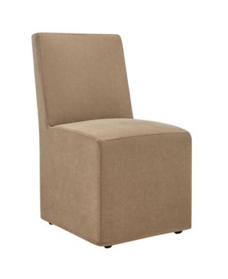  Tessera Upholstered Linen-Blend Slipcovered Dining Chair