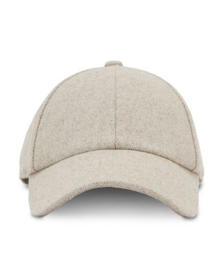 Helena Herringbone Wool Blend Baseball Cap