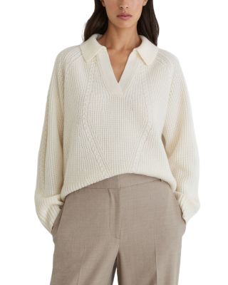 Lindy Collared Wool & Cashmere Sweater