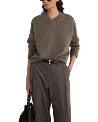 Mari Wool & Cashmere V Neck Sweater
