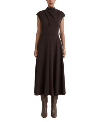 Alma High Neck Midi Dress