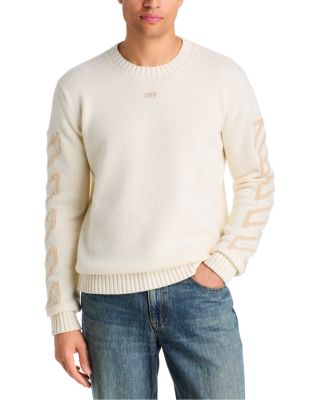 Diagonal Arrow Fuzzy Knit Sweater
