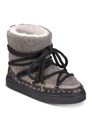 Women's Curly Rock Leather & Shearling Snow Boots