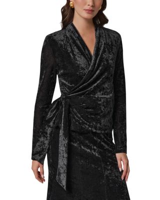 Velvet Wrap Top