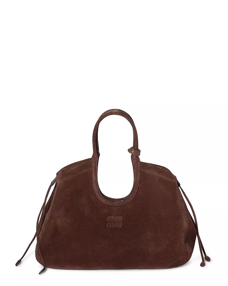 Miu Miu Ivy Suede Tote Bag