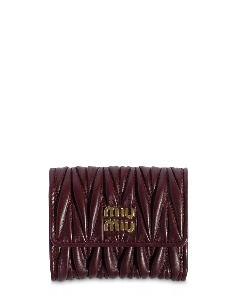 Miu Miu Matelasse Nappa Leather Small Wallet