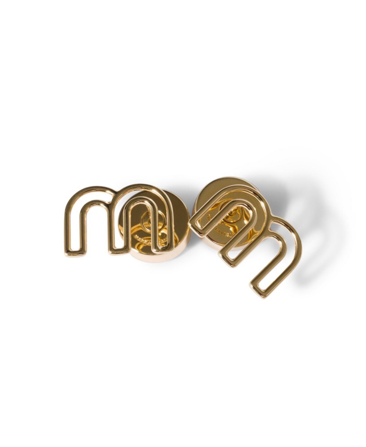 Miu Miu Metal Earrings in Gold