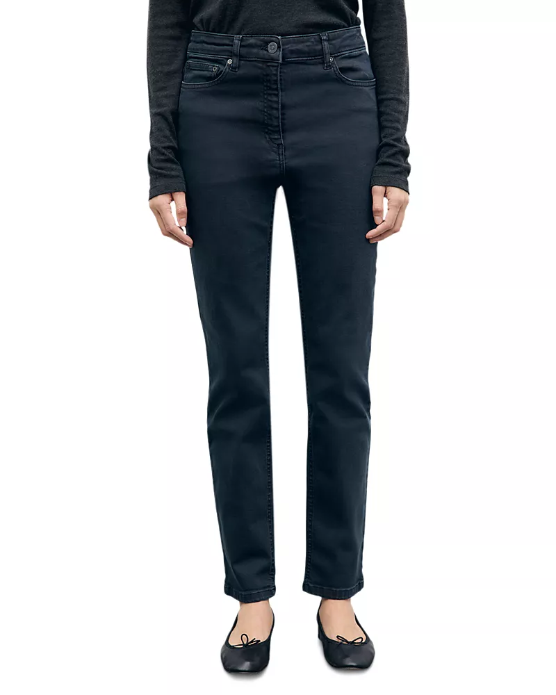 Gerard Darel Irene Mid Rise Skinny Jeans in Black