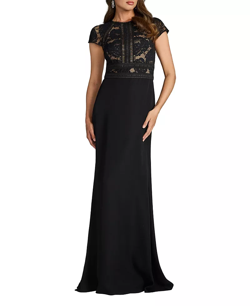 Tadashi Shoji Catrine Lace Bodice Gown