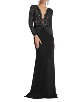  Corwin Embroidered Illusion Gown