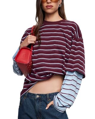 Bottega Striped Layered Long Sleeve Tee