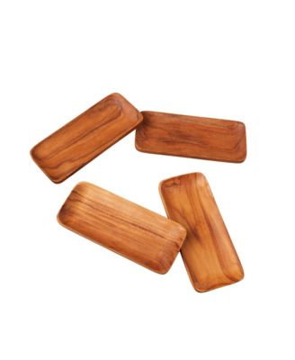  Teak Trays, Set of 4