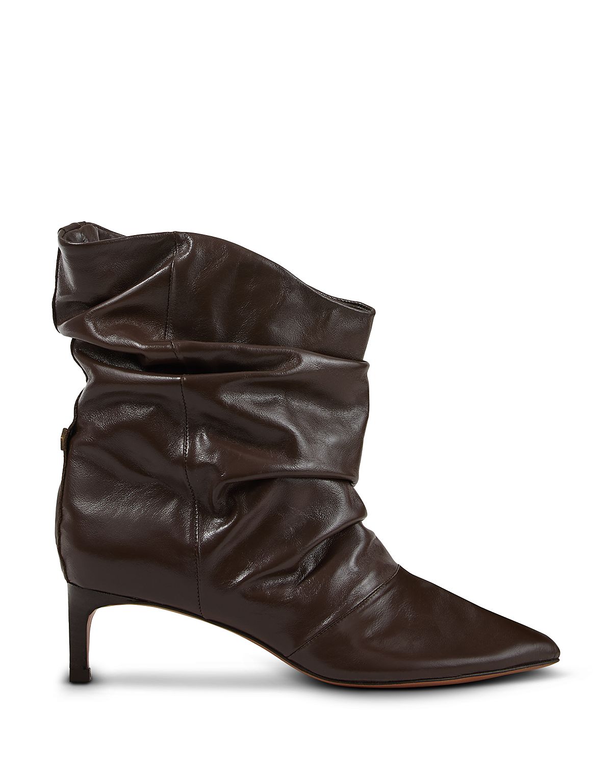 ba & sh Women's Lowcovilla Ruched Leather Ankle Boots
