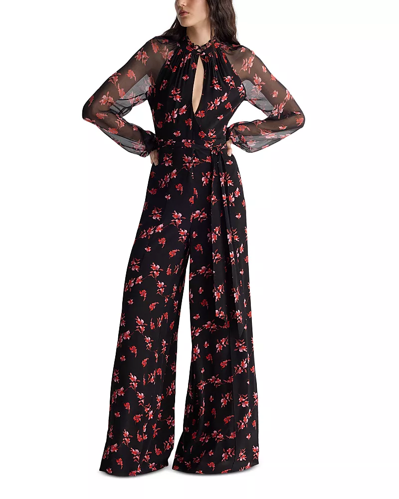 Diane von Furstenberg Keira Wide Leg Jumpsuit