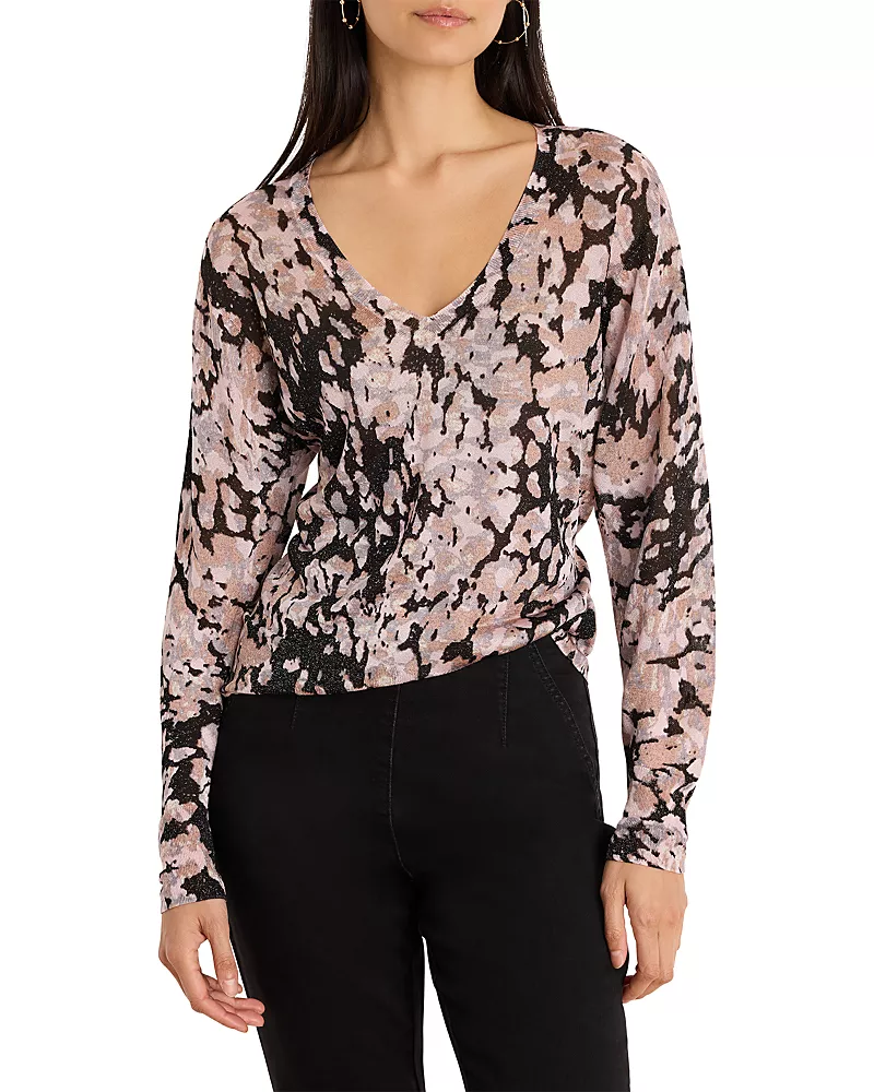 Nic+Zoe Cobbled Streets V Neck Sweater