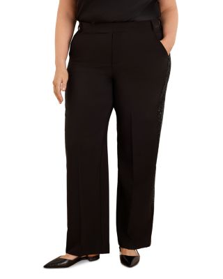 Lenox Sleek Stretch Sequin Tuxedo Pants