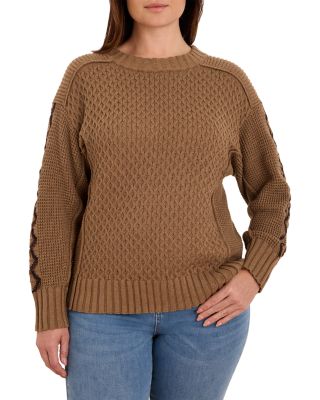 Criss Cross Mixed Stitch Sweater