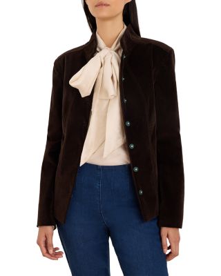 Stretch Velvet Riding Jacket