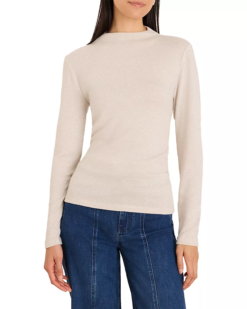 Nic+Zoe Everyday Sparkle Ruched Top