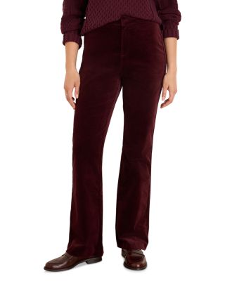 Quincy Bootcut Stretch Velvet Pants 