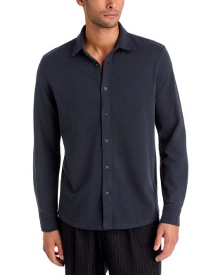 Cotton Luxe Jersey Point Collar Shirt